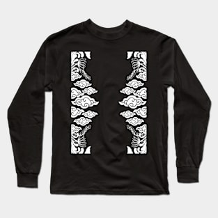 Clouds and Floral Art Long Sleeve T-Shirt